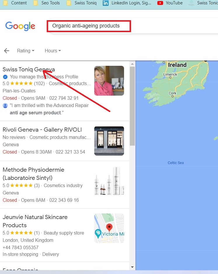 Local Seo services that drive results- Swiss toniq Geneva